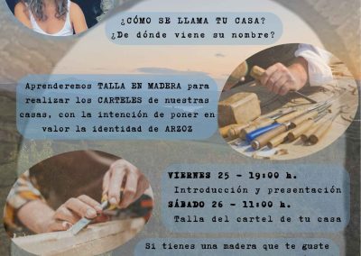 Cartel Tallando Identidad de un Pueblo