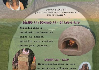 Horno de barro y cerámico efímero